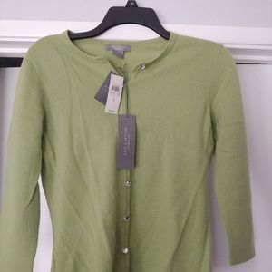 nwt ann taylor cashmere blouse with silk undershir